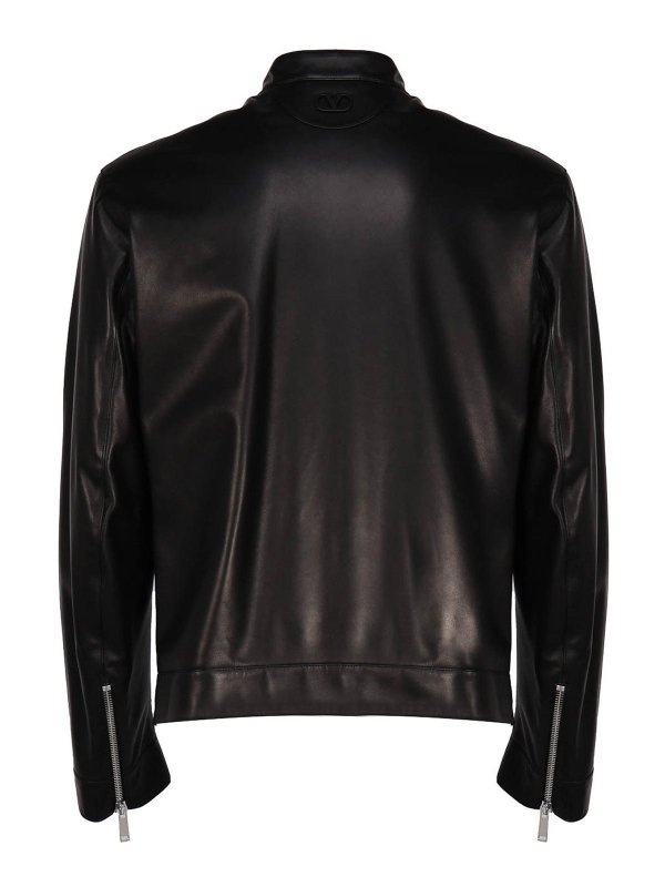 Valentino Garavani Leather biker jacket - Black|3V3NAA607YM0NO