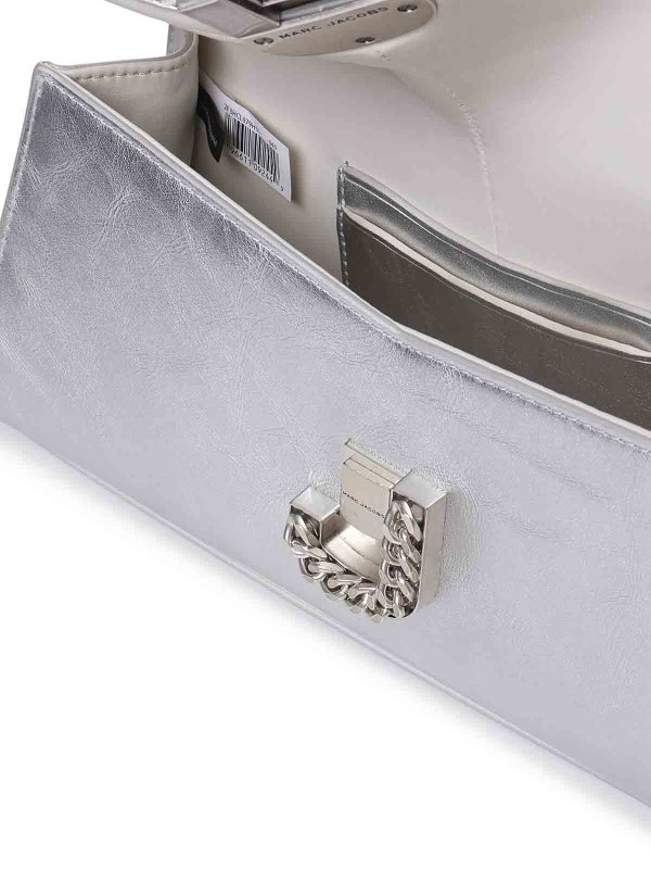 Silver clutch shop online: MARC JACOBS