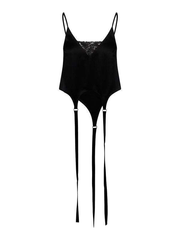 SSHEENA: Tops y camisetas sin mangas - Top - Negro