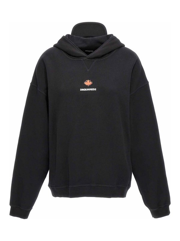 DSQUARED2: Sudaderas y suéteres - Sudadera - Negro