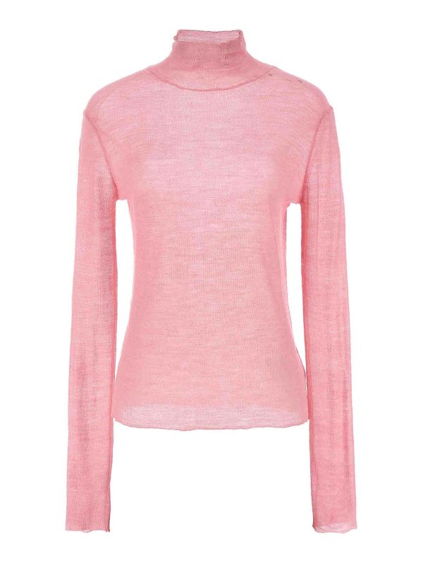 JIL SANDER: タートルネック - タートルネック/ポロネック - ヌードカラー