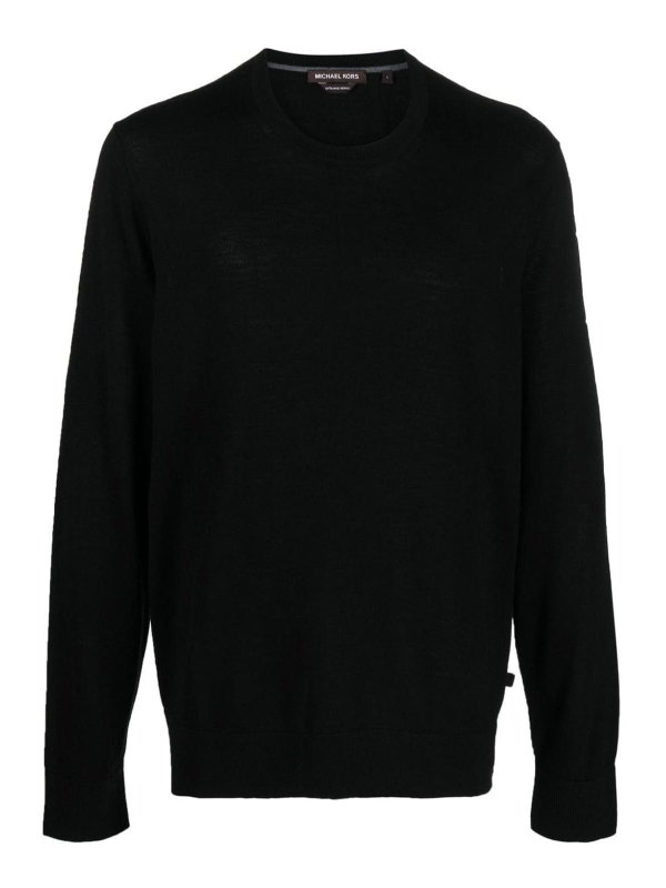 MICHAEL KORS: Suéteres con cuello pico - Suéter Cuello Redondo - Negro