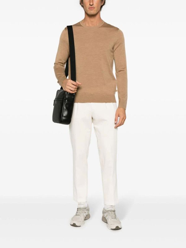 MICHAEL KORS: Strickpullover mit Rundhalsausschnitt online - Rundhalspullover - Beige