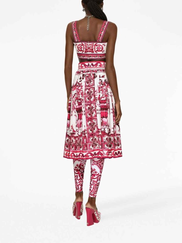 Midirock - Weiß shop online: DOLCE & GABBANA