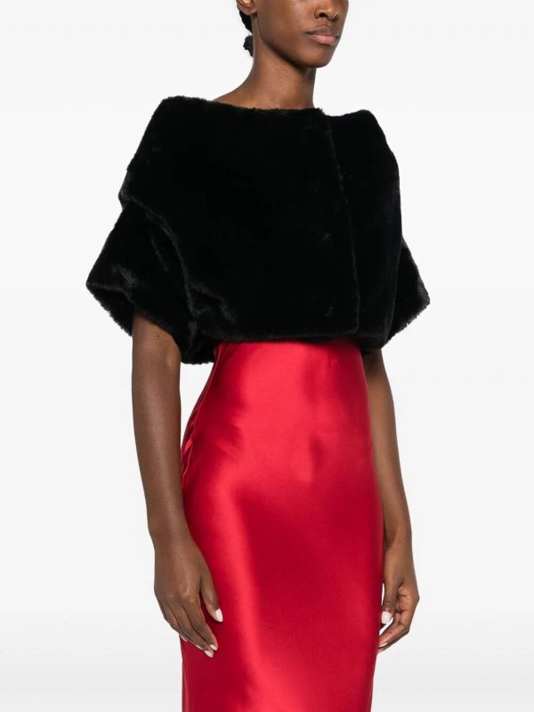 HERNO: casual jackets online - Faux fur cape