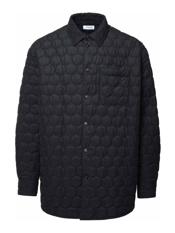 OFF-WHITE: giacche imbottite - Giacca con patch Arrow