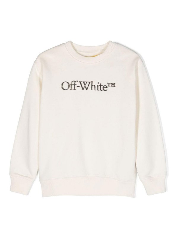 OFF-WHITE: crew necks - Logo-Patch Sweatshirt