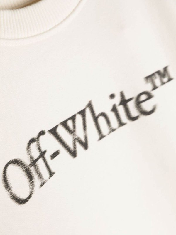 OFF-WHITE: crew necks online - Logo-Patch Sweatshirt