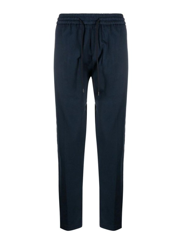 DONDUP: pantaloni casual - Pantaloni blu scuro