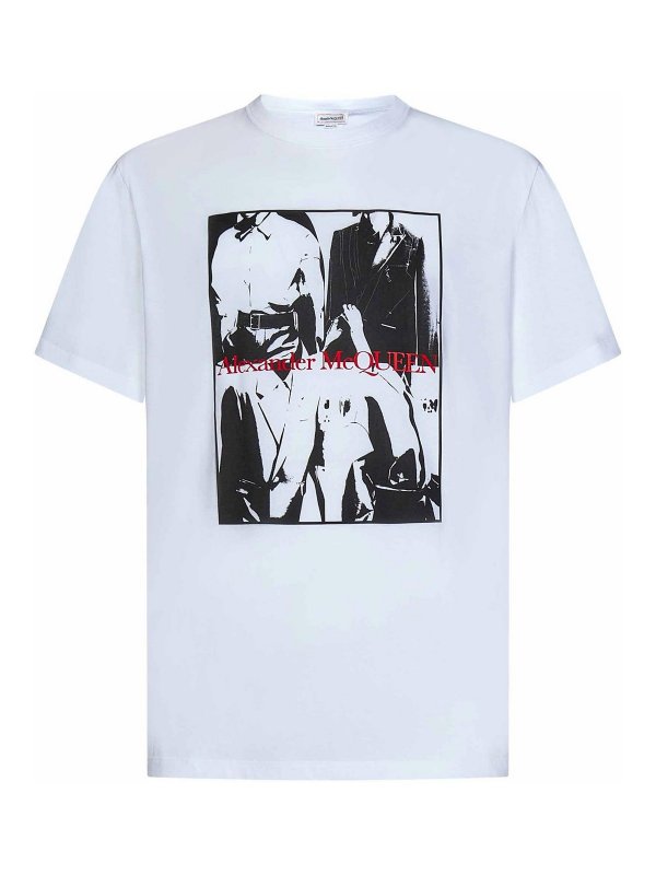 ALEXANDER MCQUEEN: Camisetas - Camiseta - Blanco