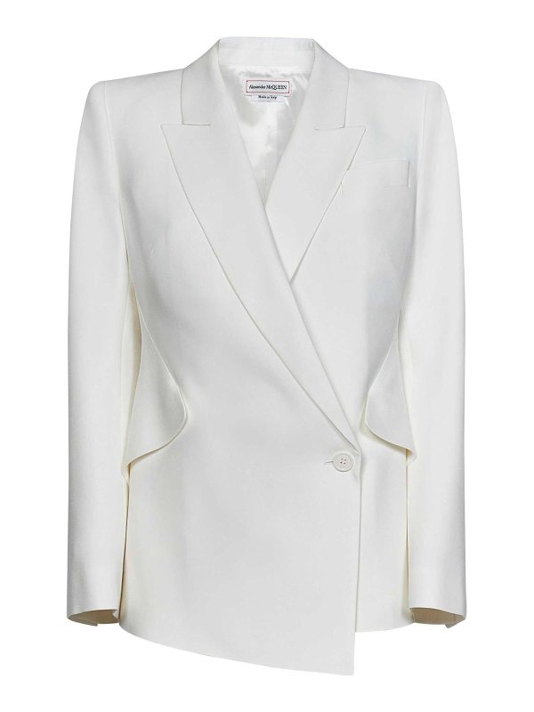 ALEXANDER MCQUEEN: Blazer - Blazer - Weiß