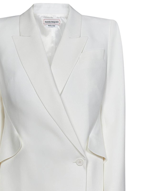 The Best Shops ALEXANDER MCQUEEN: Blazer - Blazer - Weiß