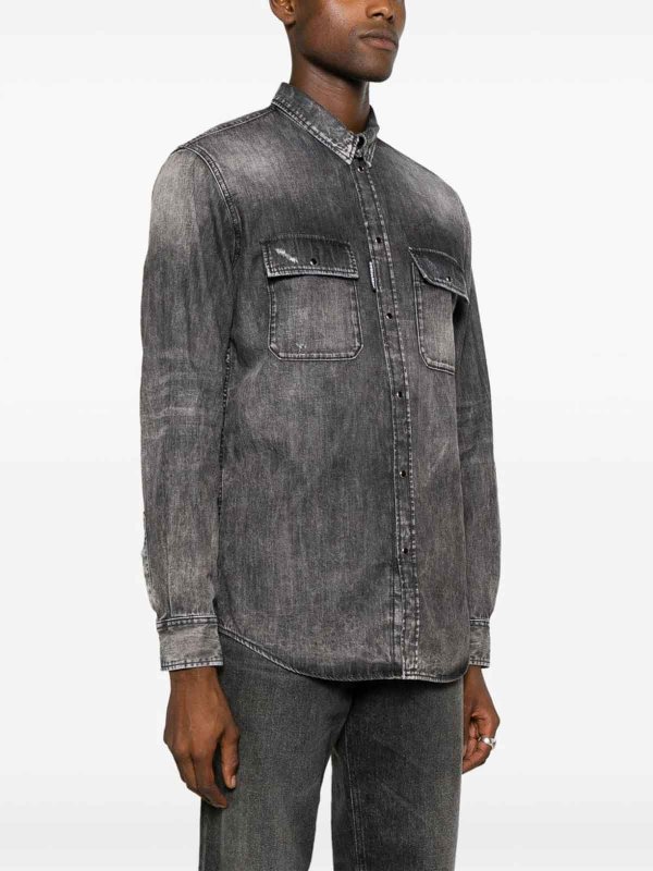 DSQUARED2: Chemises online - Chemise - Gris