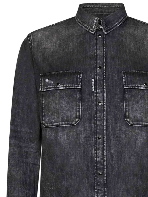 Chemise - Gris shop online: DSQUARED2