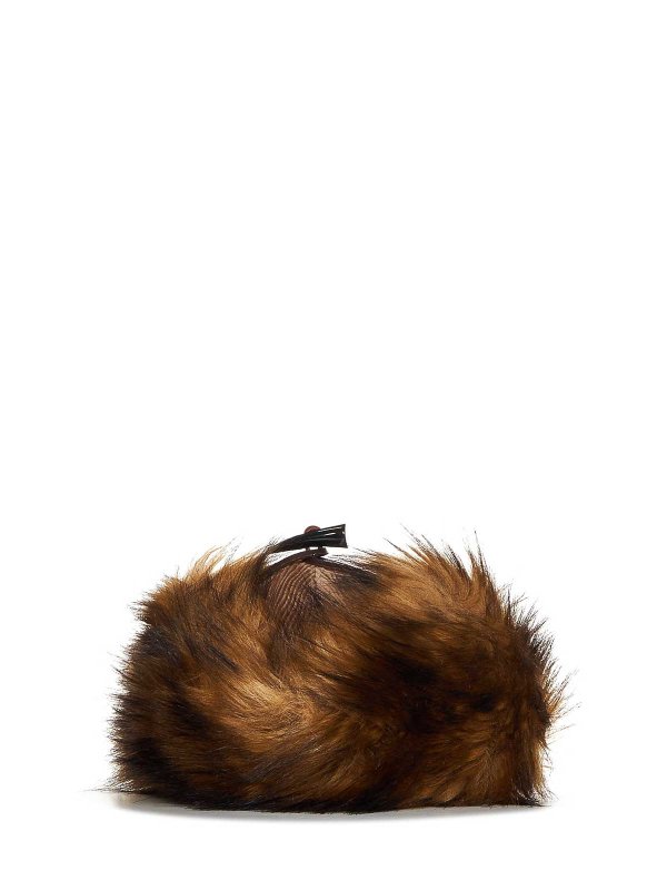 The Best Shops DSQUARED2: hats & caps - Brown Earflap Hat