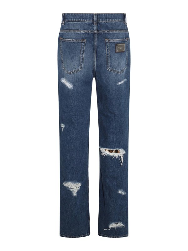 DOLCE & GABBANA: ブーツカットジーンズ online - ブーツカットジーンズ - ダークウォッシュ