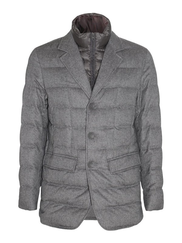 HERNO: Kurze Daunenjacken - Daunenjacke - Grau