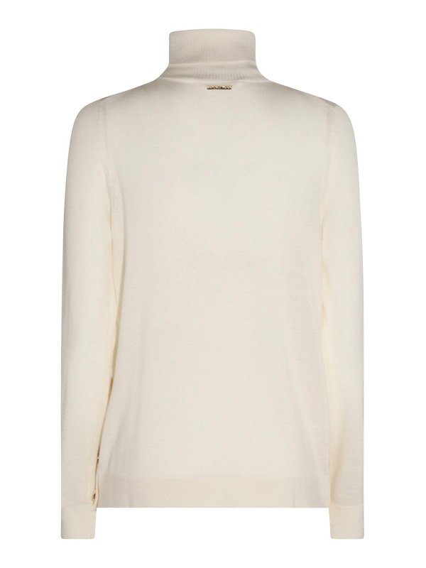 Michael Michael Kors: Strickpullover mit Rundhalsausschnitt online - Rundhalspullover - Weiß