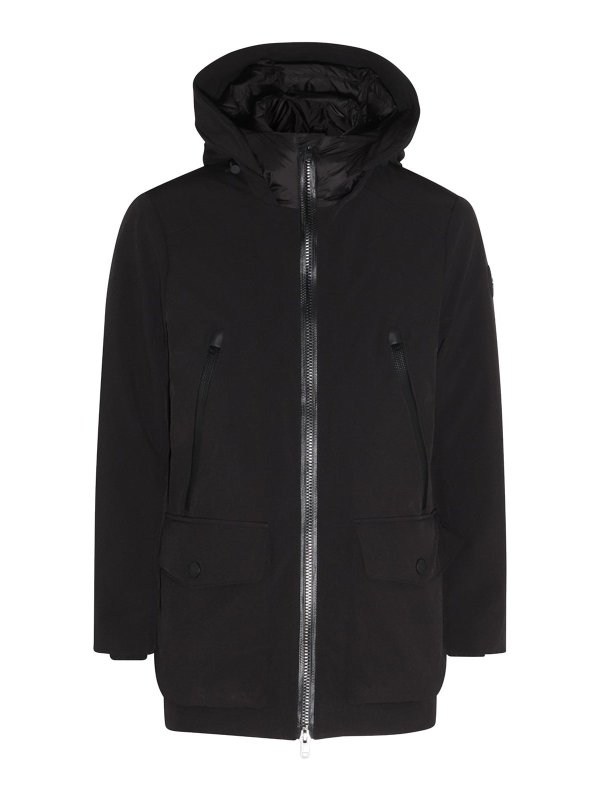 WOOLRICH: padded jackets - Black puffer arctic parka down jacket
