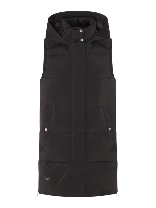 WOOLRICH: padded jackets - Black down jacket