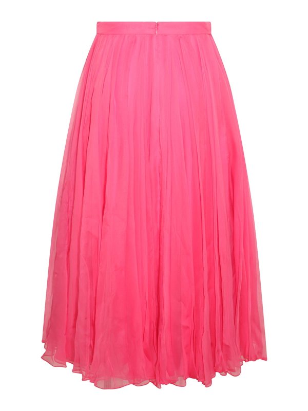 ALEXANDER MCQUEEN: ニーレングススカート＆ミディ丈 online - 膝丈/ミディスカート - ヌードカラー