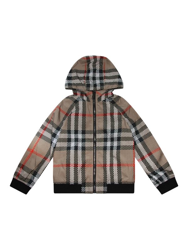 BURBERRY: padded jackets - Archive beige down jacket