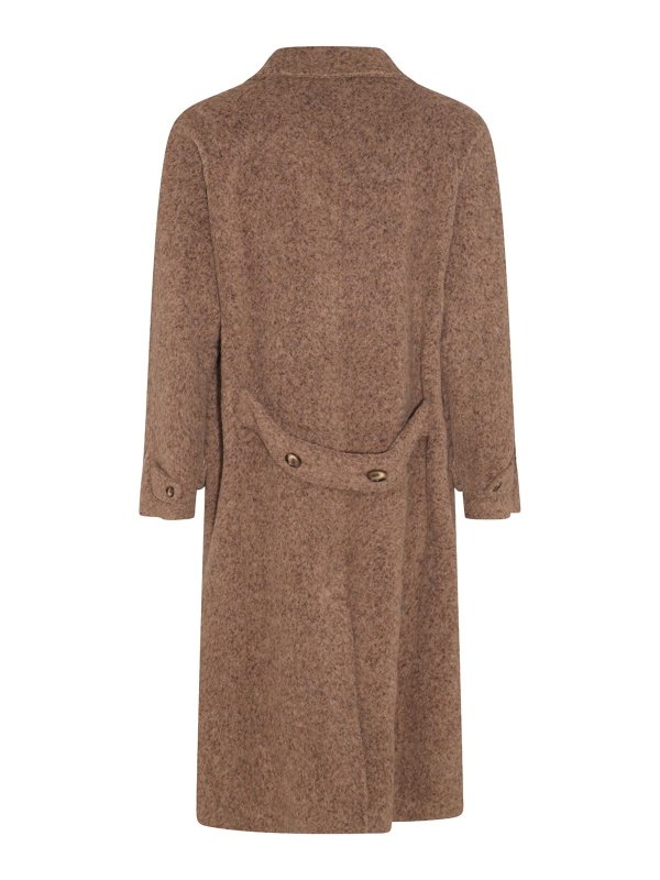 DOLCE & GABBANA: short coats online - Brown wool coat