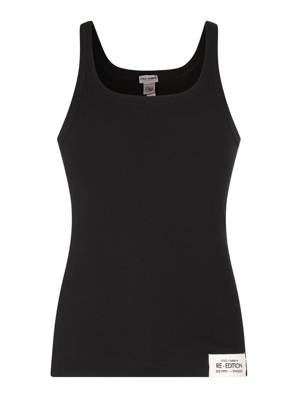 DOLCE & GABBANA: トップス＆タンクトップ - トップ/タンクトップ - 黒