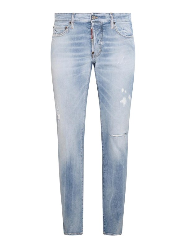 DSQUARED2: bootcut jeans - Light blue cotton jeans
