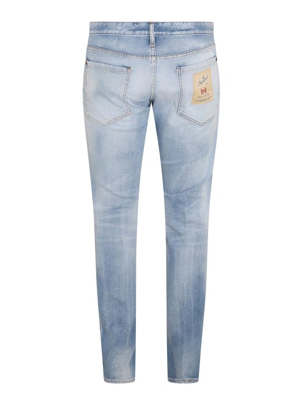 DSQUARED2: bootcut jeans online - Light blue cotton jeans