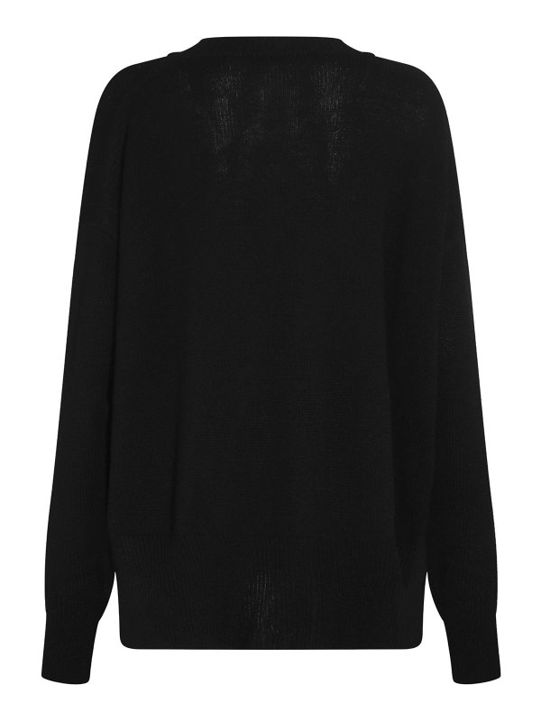 JIL SANDER: crew necks online - Black cotton jumper
