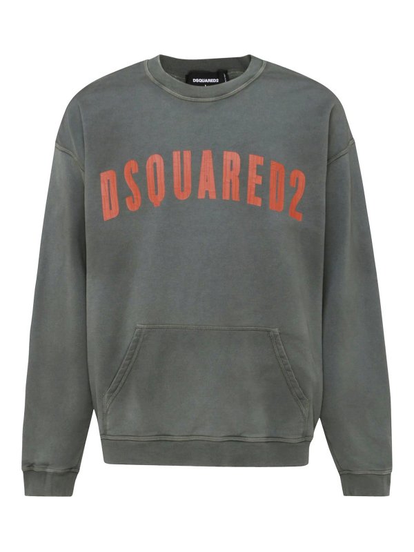 DSQUARED2: Sweatshirts und Pullover - Sweatshirt - Grün
