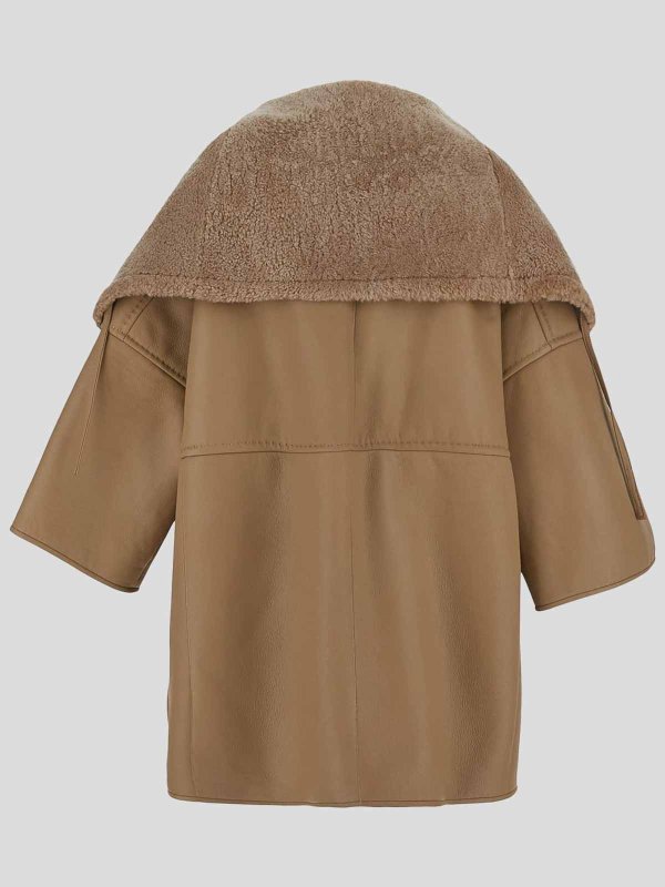 Max Mara: short coats online - Merino wool coat