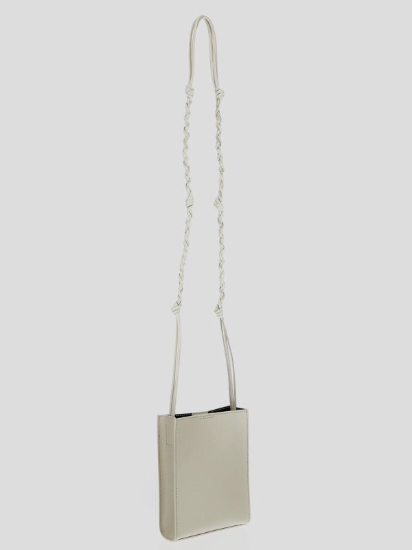 JIL SANDER: cross body bags online - Eggshell Crossbody Bag