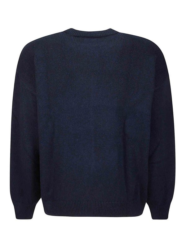 COLORFUL STANDARD: Strickpullover mit Rundhalsausschnitt online - Rundhalspullover - Blau