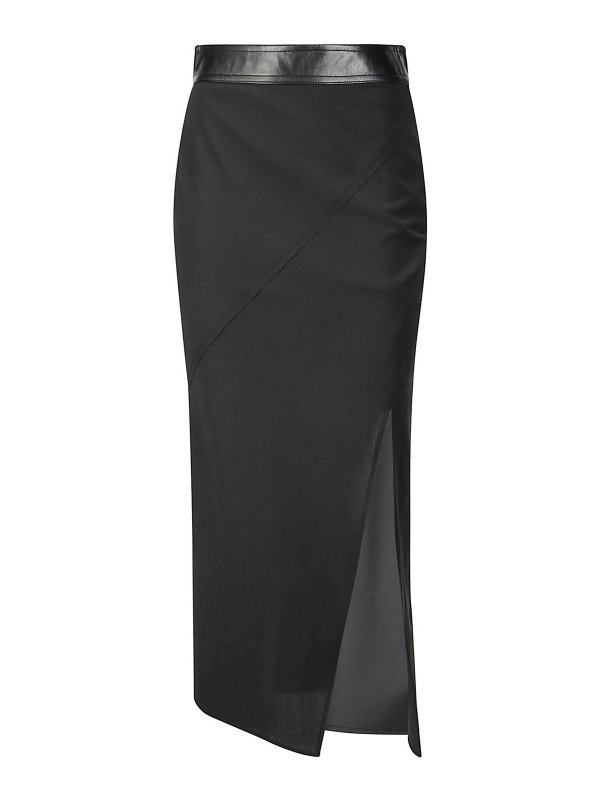HELMUT LANG: Long skirts - Seamed wool sktstr