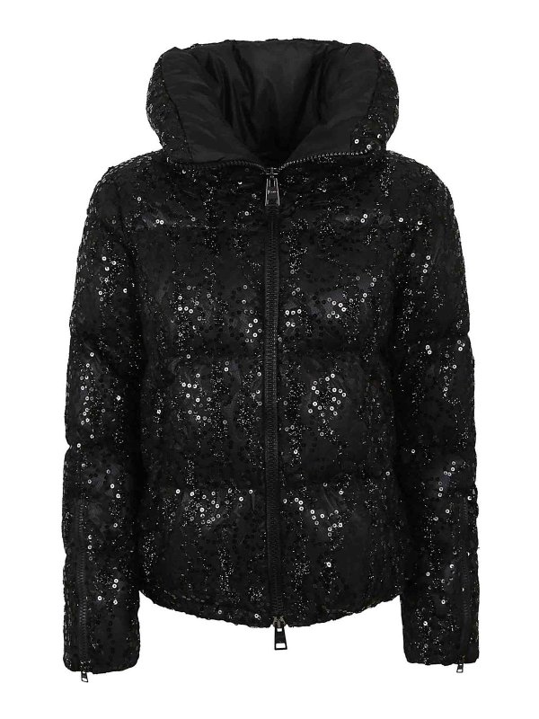 HERNO: padded jackets - Pailette padded jacket