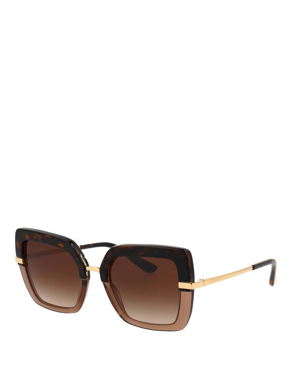 DOLCE & GABBANA: Lunettes de soleil online - Lunettes De Soleil - Or
