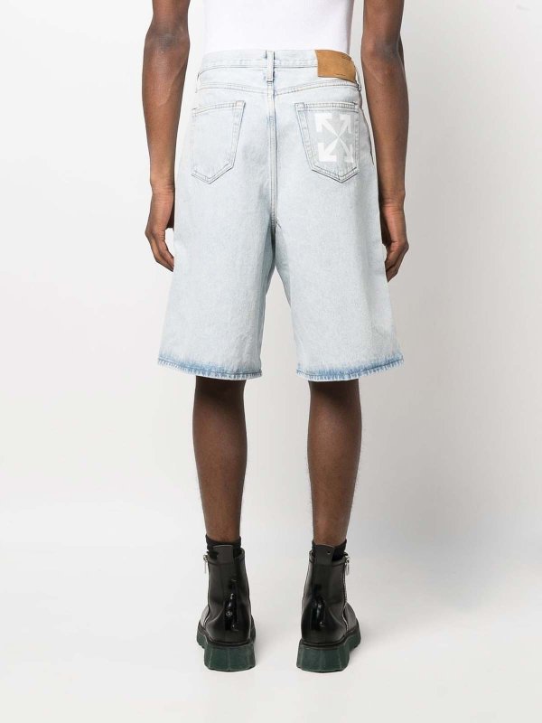 ショートパンツ - ブルー shop online: OFF-WHITE