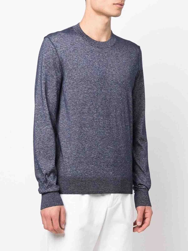 Pull Col Rond - Bleu shop online: DOLCE & GABBANA