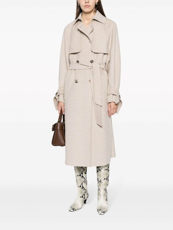 Max Mara: trench coats online - Oversized cashmere coat