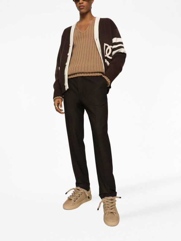 DOLCE & GABBANA: Pantalones de sastrerìa online - Pantalones De Sastrería - Marrón