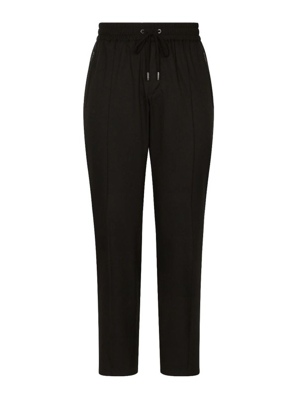 DOLCE & GABBANA: スウェットパンツ - トラックスーツ ボトムス - 黒