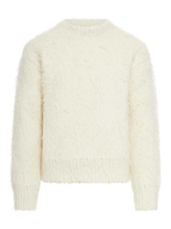 JIL SANDER: Pull col rond - Pull Col Rond - Beige