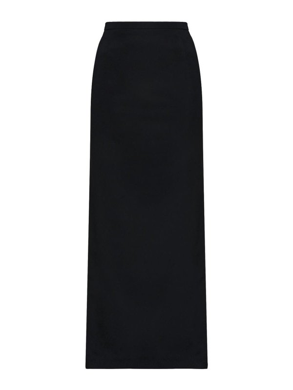 DOLCE & GABBANA: ロングシャツ - ロングスカート - 黒