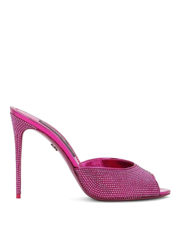 DOLCE & GABBANA: サンダル - サンダル - フクシア