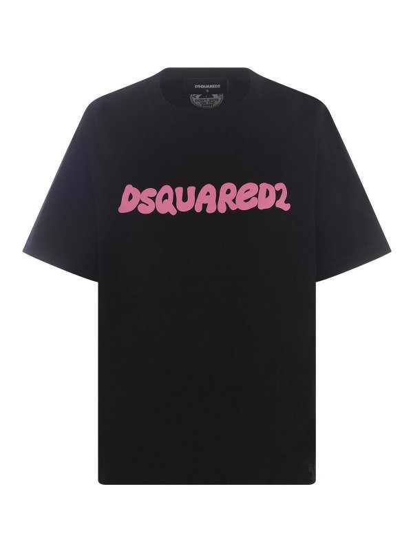 DSQUARED2: T-shirts - T-Shirt - Schwarz