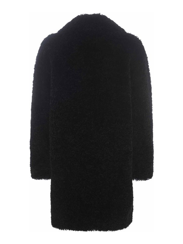 HERNO: short coats online - Faux Fur Coat