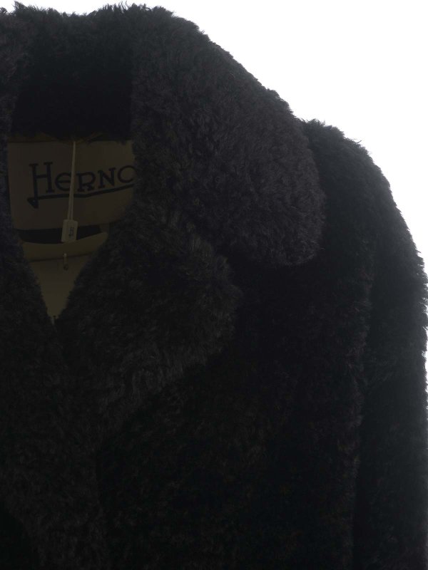 The Best Shops HERNO: short coats - Faux Fur Coat