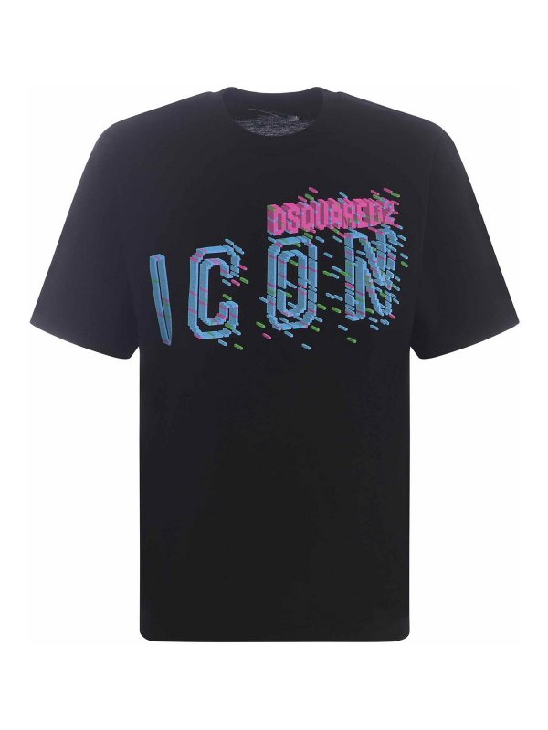 DSQUARED2: T-shirts - T-Shirt - Schwarz
